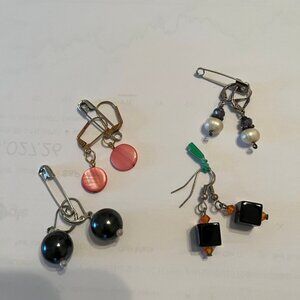 Bead Drop Pierced Earrings - LOT of (4)